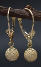 Solid 14k Yellow Gold Over Lever Back Drop/Dangle 2.20Gr. Earrings Jewelry Gift