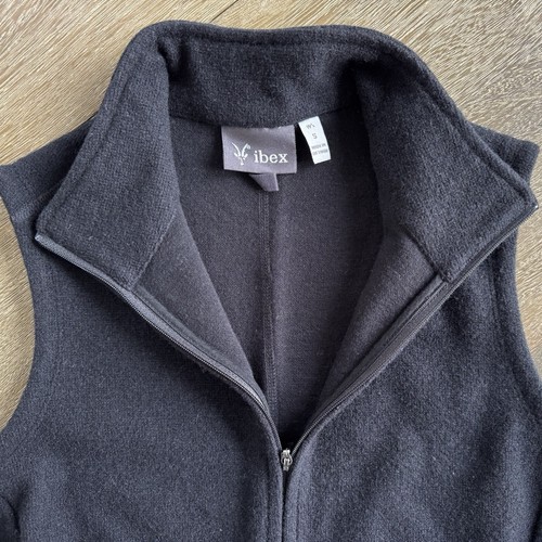 Ibex Carrie Merino Wool Vest | Black | Women’s Size Small - Picture 6 of 8
