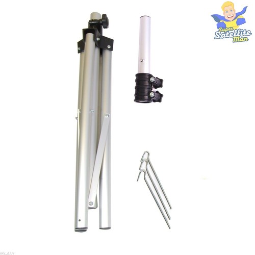 Satellite dish tripod mount stand for camping touring caravan Sky Freesat + pegs - Picture 3 of 3