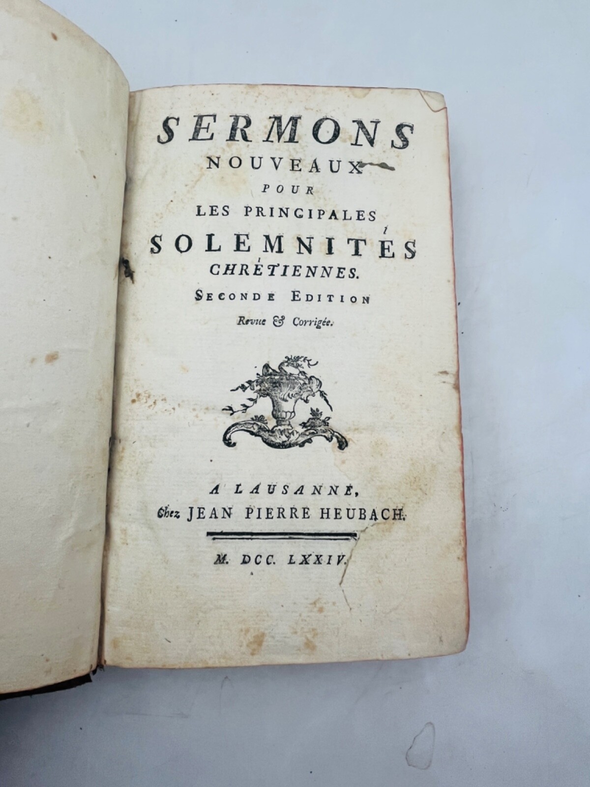 SERMONS Nouveaux Pour Les Principales Solemnités Chrétiennes. Seconde Édition Re