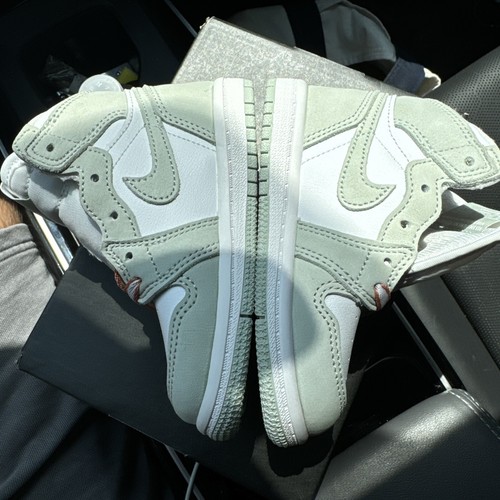 NEW TD 7C Nike Air Jordan 1 Retro High og Seafoam Td 7c White Healing CU0450-002 - Picture 4 of 9