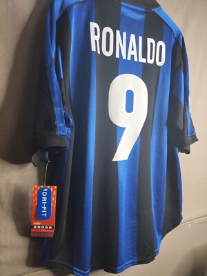 MINT Ronaldo 9 L INTER MILAN 1999 00 Home Jersey Maglia
