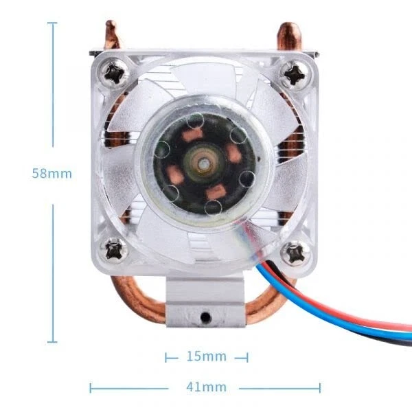 Premium Ice Tower Cooler: RGB Cooling Fan with Copper Heatsink for Raspberry Pi - Image 4 of 4