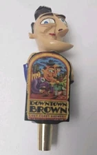 Downtown Brown Lost Coast Brewery Beer Tap Handle Eureka California Chipped Ear