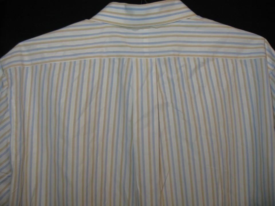 Camisa de Vestir KENNETH ROBERTS PLATINUM 2 Capas Algodón Manga Larga Talla Para Hombres L NUEVA Foto 3 de 4