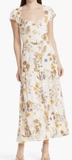 Reformation Myah Floral Tiered Maxi Dress Size 8