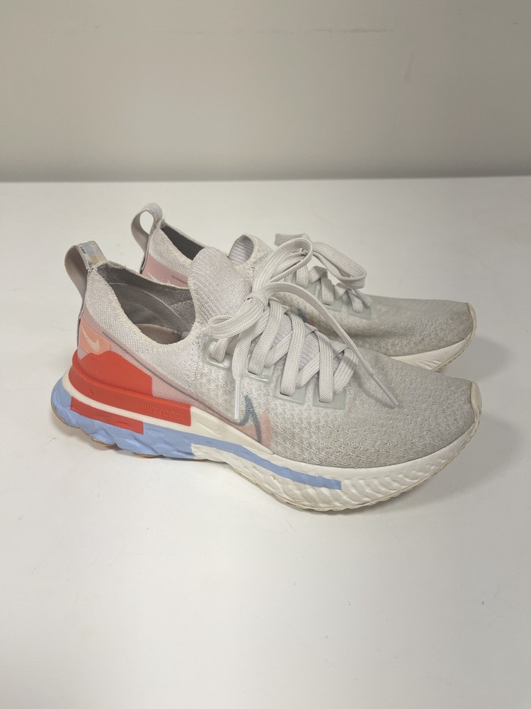 Nike Womens React Infinity Run FK White Running Shoes Size 6.5