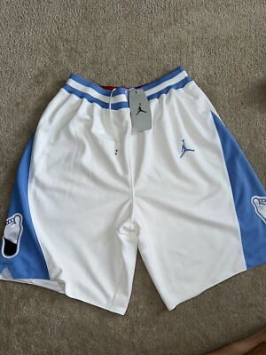 Air Jordan UNC USA Basketball Shorts North Carolina Tarheels Sz