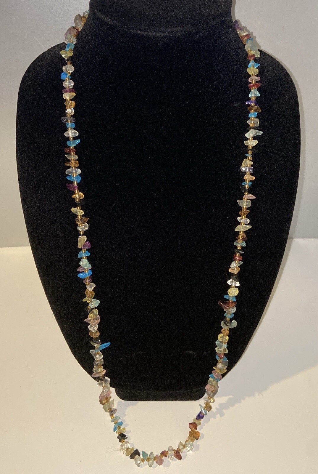 Multicolor Multi Semi Precious Clear Gemstone & B… - image 4