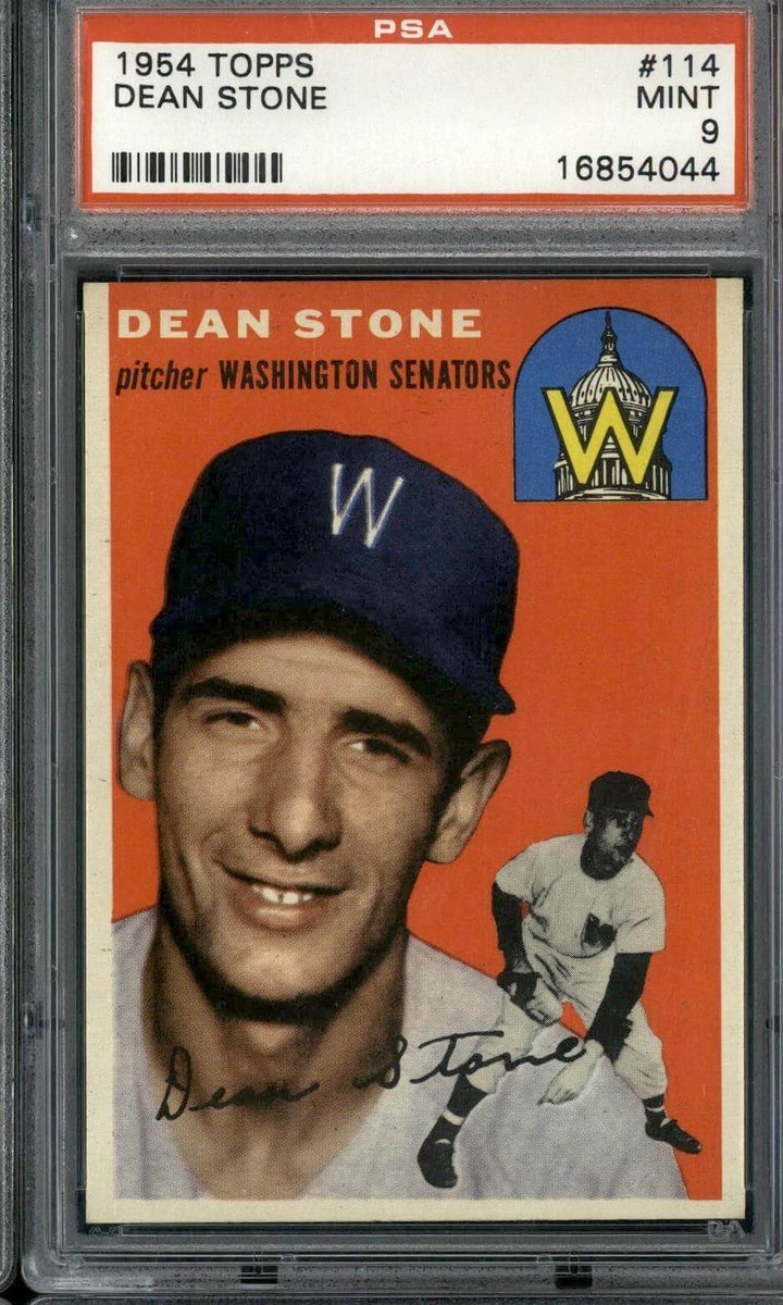 1954 Topps #114 Dean Stone - PSA 9 | eBay