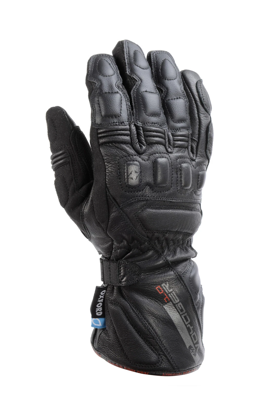OXFORD VOYAGER WATERPROOF LEATHER SPORTS TOURING MOTORCYCLE ARMOUR GLOVES SMALL