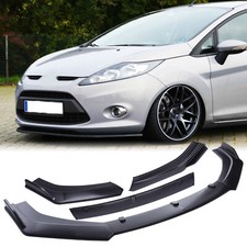 For Ford Fiesta RS ST Matte Black Front Bumper Lip Spoiler Splitter Body Kit
