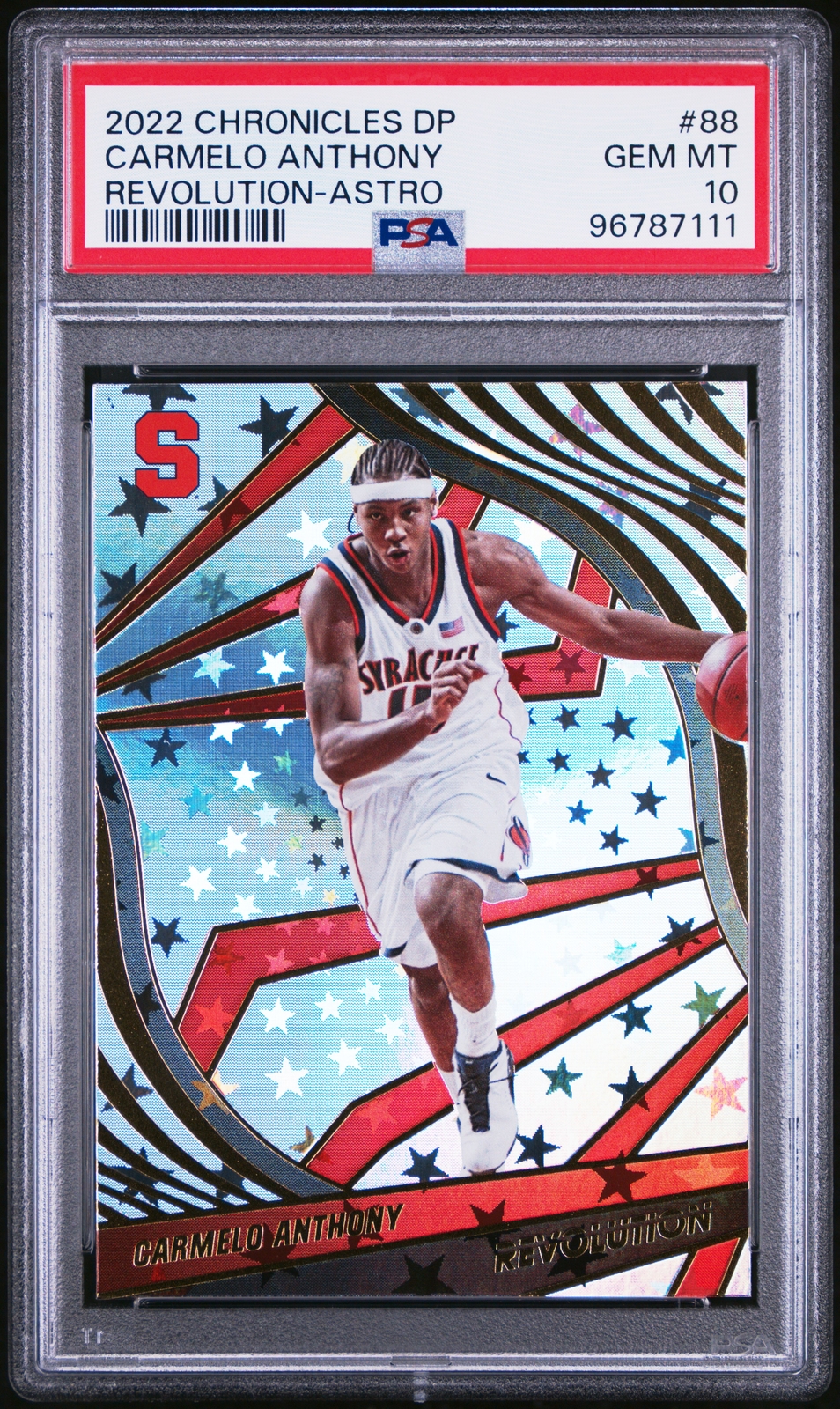 2022 PANINI CHRONICLES DRAFT PICKS REVOLUTION ASTRO 88 CARMELO ANTHONY