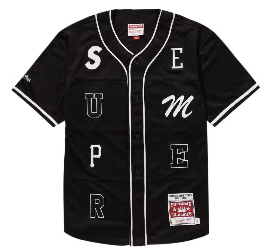 【25SS】Supreme Velvet Baseball Jersey シュプリーム Rhinestone Baseball Jersey | Supreme 20ss