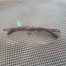 Cartier Bubinga Wood Rimless Frame Eyeglasses Authentic .3