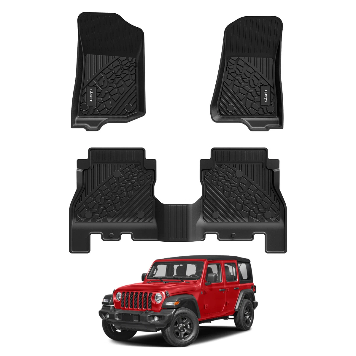 ALFOMBRILLAS DE GOMA PARA JEEP WRANGLER - AMP Motorsport