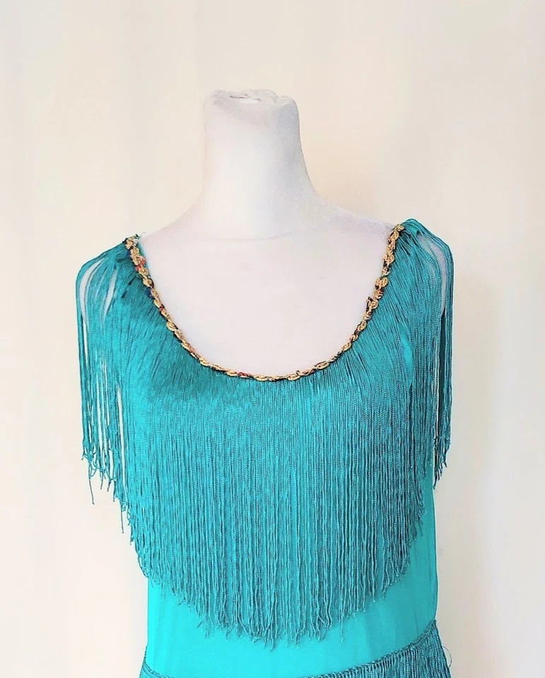 Vestido estilo aleta California Costume Collection adulto flecos grandes años 20 Foto 2 de 4