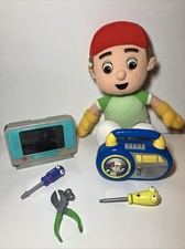 Handy Manny Lot Interactive Tv And Radio W/tools And 16  Plush  I 