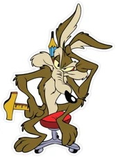Wile E. Coyote Road Runner Cartoon Vinyl Sticker Decal WALL *SIZES*