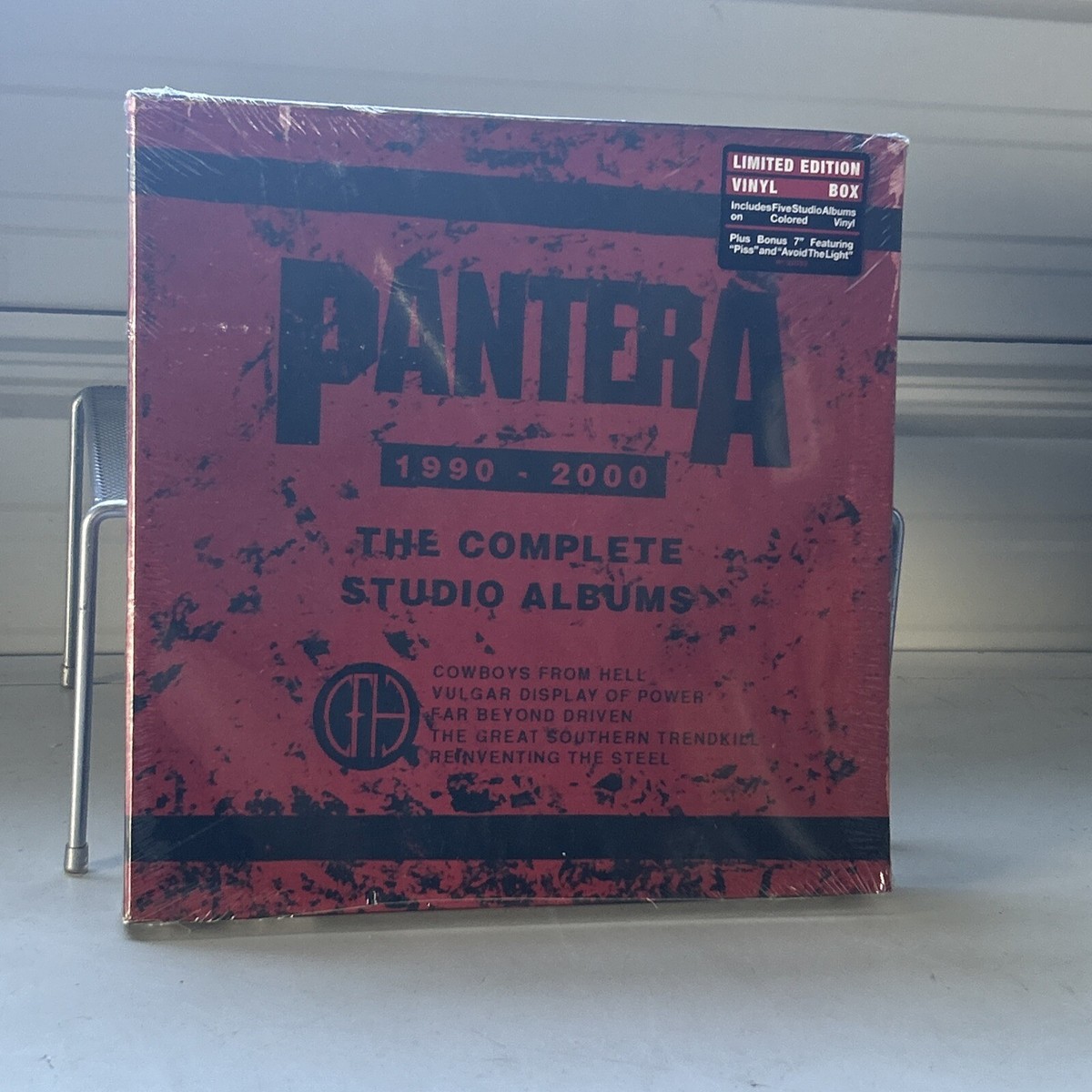 pantera スペシャルエディションセット　cd 中古品 パンテラ PANTERA COMPLETE STUDIO 5 LP BOX SET 1990-2000 W/45 NEW