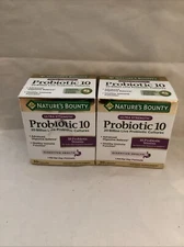 2x NATURE'S BOUNTY ULTRA STRENGTH 10 20 BILLION PROBIOTIC CULTURES Read