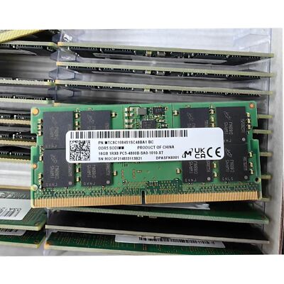 New Micron 32GB (2X16GB) DDR5 4800MHz PC5-38400 262-Pins 1RX8