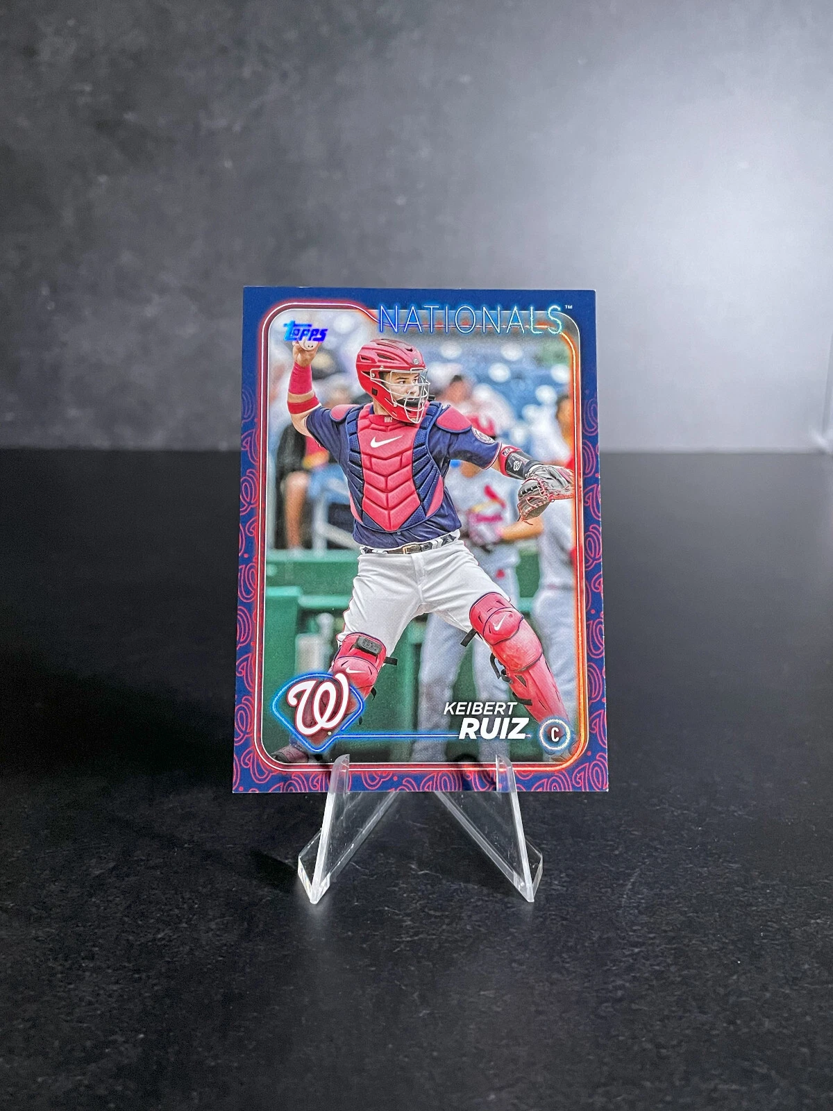 Keibert Ruiz - 2024 Topps Series 1 RARE Team Color/Logo Border Parallel SP #239