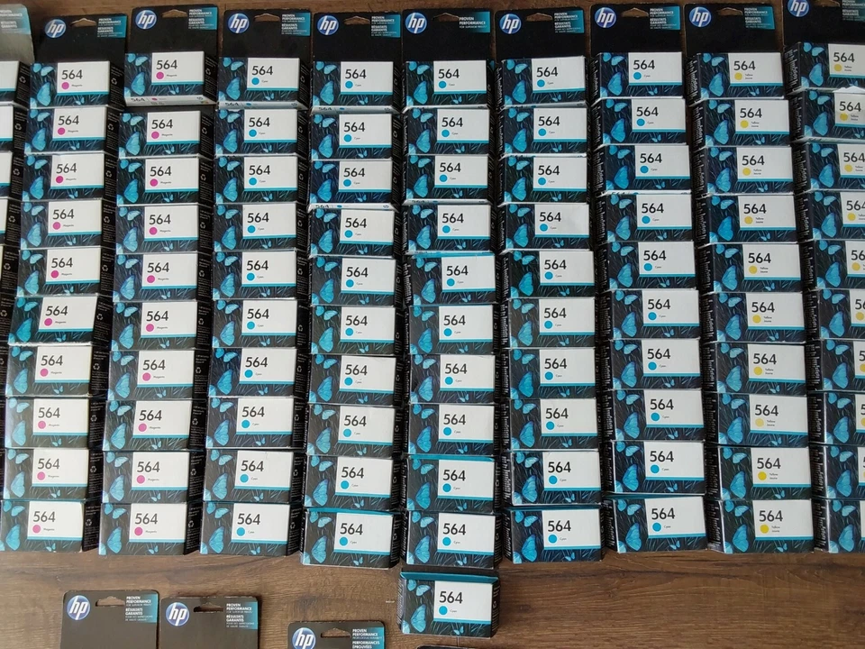 Cartuchos de tinta 175 HP cian magenta amarillo negro 564 920 57 caducados OEM envío gratuito Foto 3 de 4