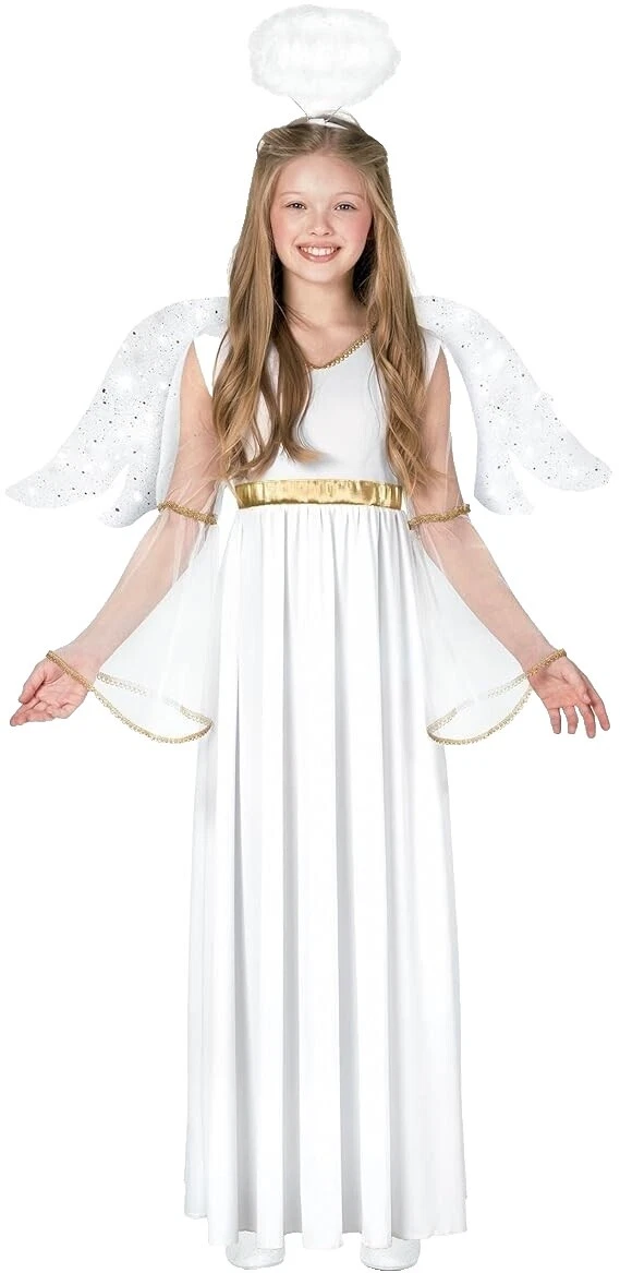 Ángel de poliéster Traje Completo Trajes para Niñas