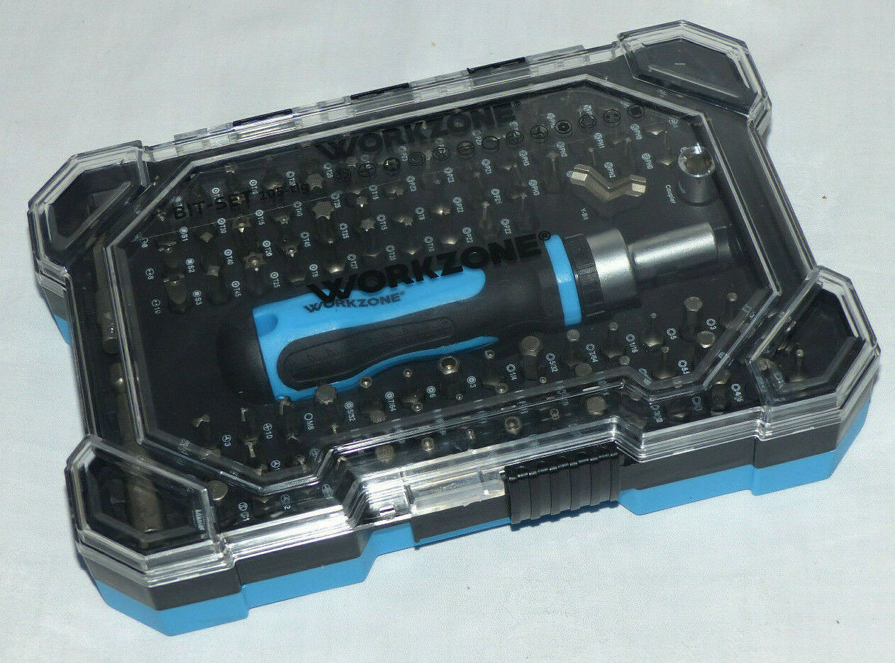 105 tlg. Bit-Set mit Ratschen-Schraubendreher & magnetischer 