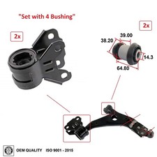 Control Arm Bushing Front Small LH  RH Pair for Ford FOCUS 12-18 ESCAPE 13-19