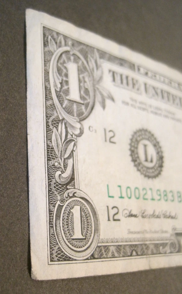 BIRTHDAY ANNIV NOTE~OCT 2, 1983 10021983 Fancy Serial $1 One Dollar FRN 2006 CIR - Image 2 of 4