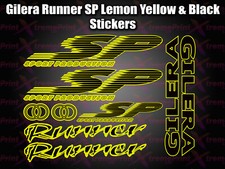 Gilera Runner SP Sticker/Decal Set  SP FX FXR 125, 172, 180 183 *LEMON & BLACK*