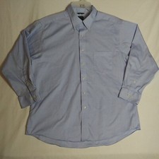Chaps Ralph Lauren Shirt Mens Size 17.5 Button Long Sleeve Light Blue