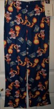 Super Mario Fire Ball Sleep Lounge Pajama Pants Boys Size 4 / 5 NWT