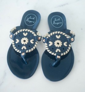 navy blue jack rogers sandals