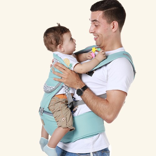 Baby Carrier With Hip Seat Stool Adjustable Wrap Sling Backpack Breathable - Picture 5 of 6