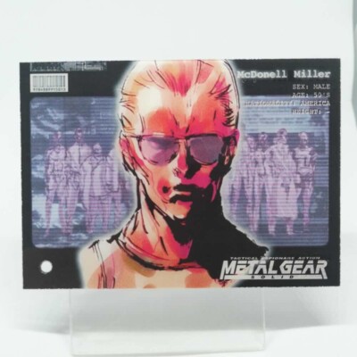 025 McDonnell Mille Metal Gear Solid Trading card Plastic Back serial KONAM
