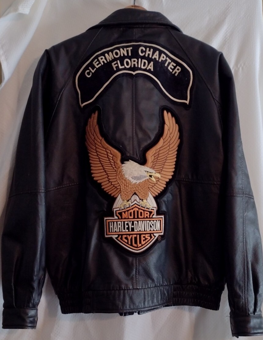 y2k✨️ Harley-Davidson ロゴ スタッズ ライダース ジャケット David Taylor Black Leather Jacket With Harley Davidson Patches