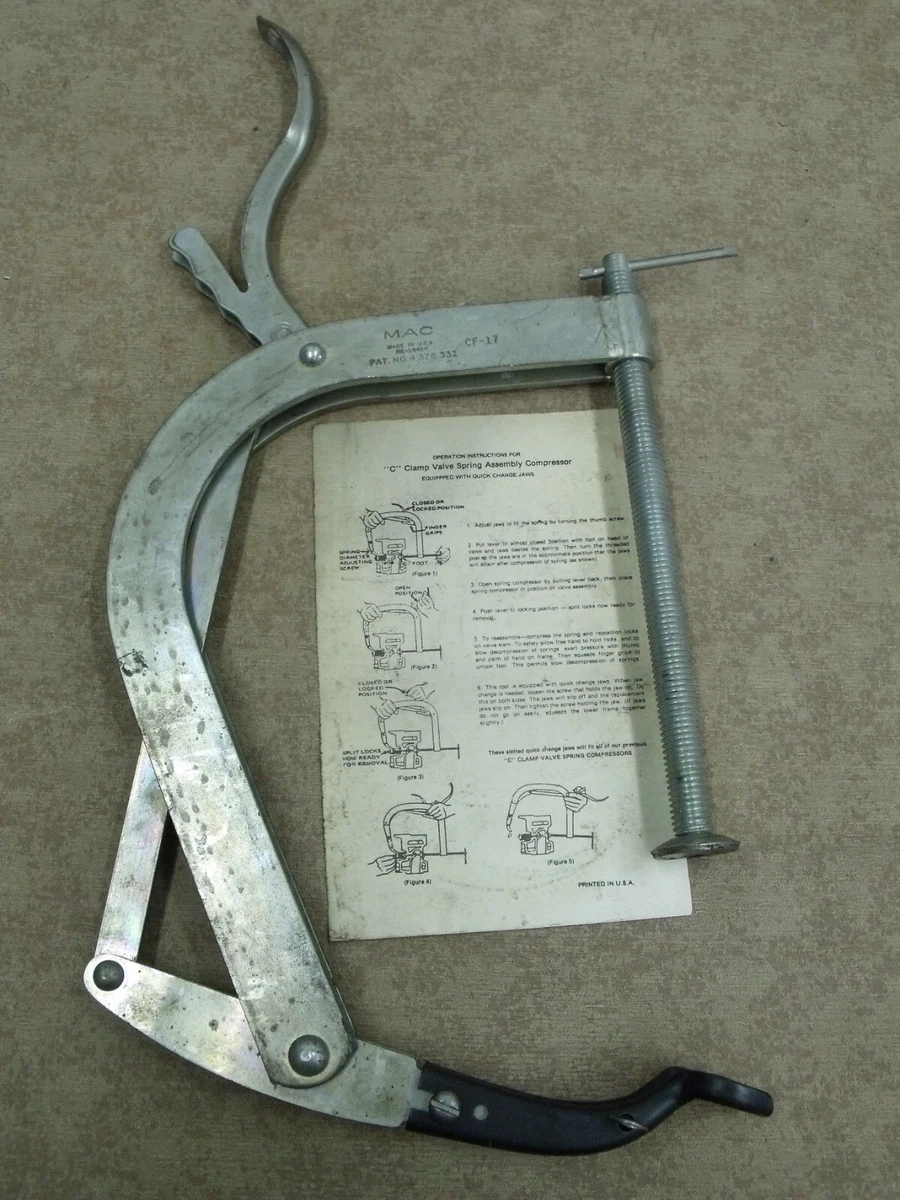 Quality Mac Tools Valve Spring Compressor CF 17 Made USA