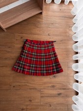VTG Scottish Highland Kilt Woven Tartan Kilt