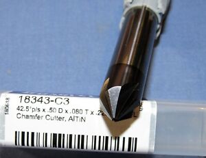 NEW HANITA SOLID CARBIDE 1/2" END MILL REDUCED NECK FOR CNC LATHE MILLING TOOL 