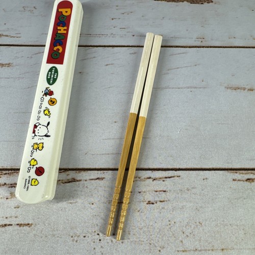 Vintage Sanrio Pochacco 1995 Wooden Chopsticks – Rare Collectible - Picture 4 of 4