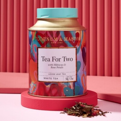 Fortnum & Mason 50g Tin Hibiscus Rose Petal- Tea For Two  **READ**