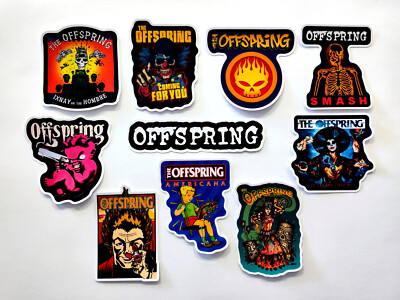 Sticker Pack (10 Vinyl Stickers) 90s 2000s Alternative Punk Rock Pop Band 