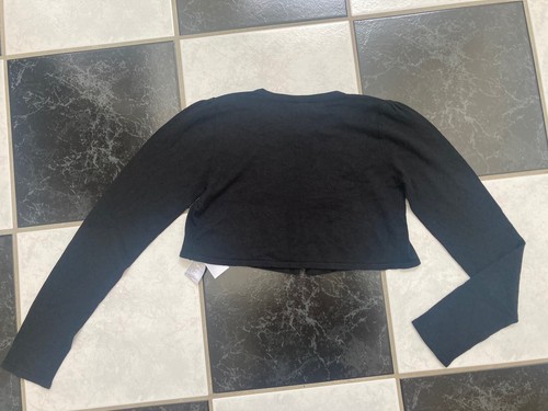 NWT 100% AUTH Gucci Kids Stretch Viscose Black Bolero Sweater Shrug 341075 - Picture 2 of 7