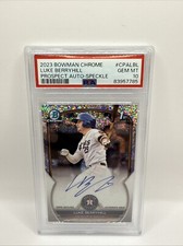 2023 Bowman Chrome Luke Berryhill Bowman 1st Speckled Auto /299 PSA 10