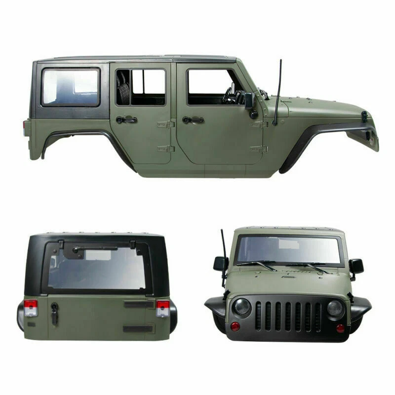 FLYXM 313MM Car Body Shell for 1:10 RC Crawler Jeep Wrangler SCX10II 90046/47 - Image 2 of 4