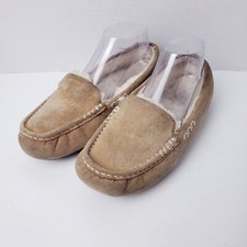 UGG Ansley 3312 Chestnut Suede Fur Slippers Women's Size 8