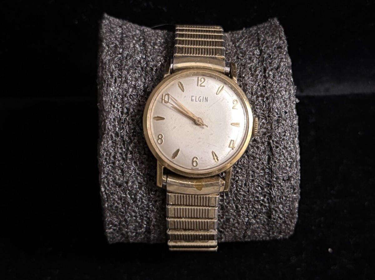 Vintage Elgin Wristwatch - 17 Jewel Working 10K RGP Bezel